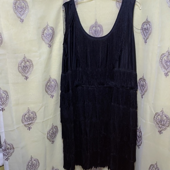 CALIFORNIA COSTUMES FRINGE “ROARING 20’S-STYLE” SLEEVELESS DRESS SZ 3X BOACK - Picture 8 of 11
